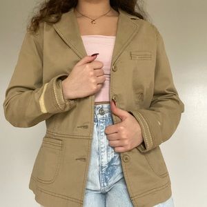 vintage khaki blazer
